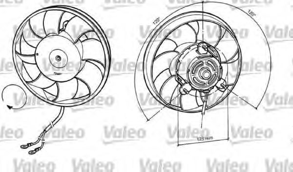 696037 VALEO Fan, radiator