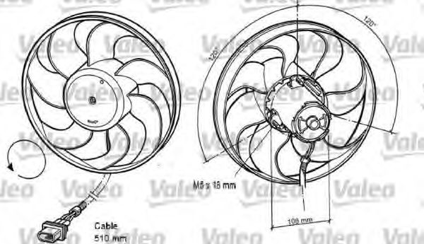 696042 VALEO Electric Motor, radiator fan