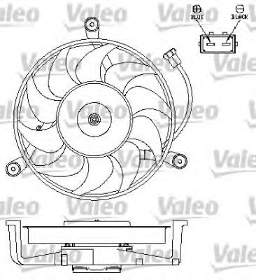 696043 VALEO Fan, radiator