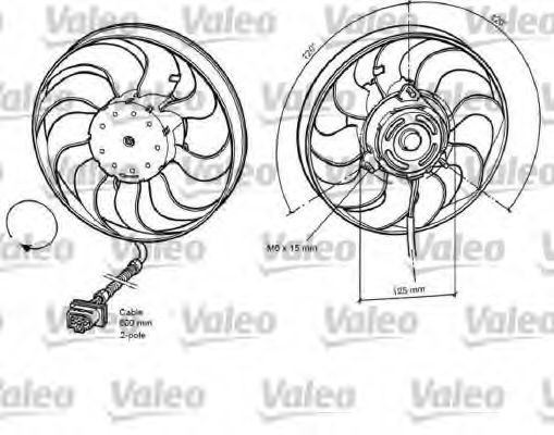 696048 VALEO Fan, radiator