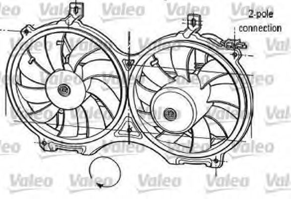 696051 VALEO Вентилятор, охлаждение двигателя