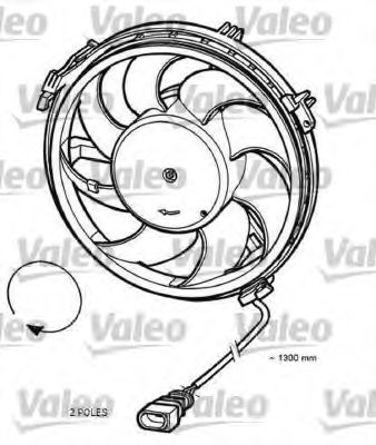 696055 VALEO Fan, radiator