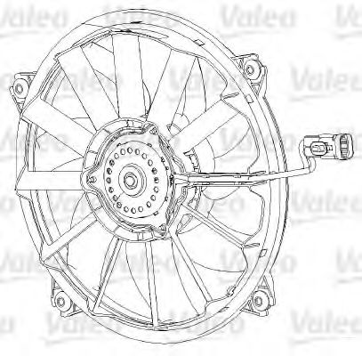 696091 VALEO Вентилятор, охлаждение двигателя