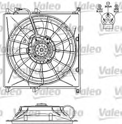 696123 VALEO Fan, radiator