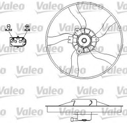 696134 VALEO Cooling System Fan, radiator