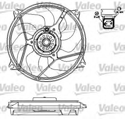 696137 VALEO Fan, radiator