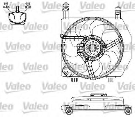 696158 VALEO Cooling System Fan, radiator