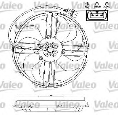 696196 VALEO Fan, radiator