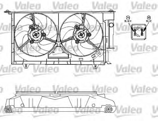 696214 VALEO Fan, radiator
