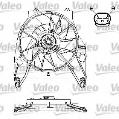 696217 VALEO Fan, radiator
