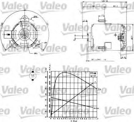698006 VALEO Electric Motor, radiator fan