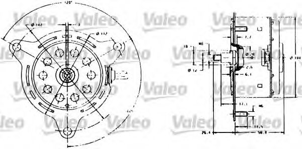 698007 VALEO Cooling System Electric Motor, radiator fan