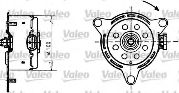 698086 VALEO Cooling System Electric Motor, radiator fan