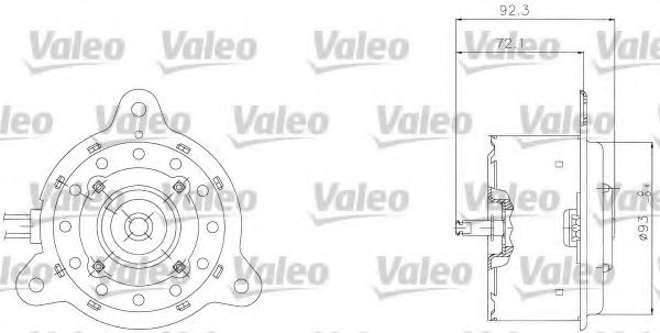 698301 VALEO Electric Motor, radiator fan