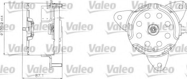 698303 VALEO Cooling System Fan, radiator