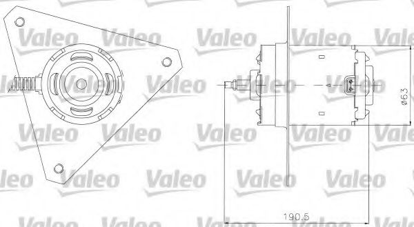 698306 VALEO Electric Motor, radiator fan