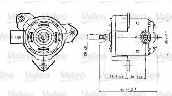 698317 VALEO Electric Motor, radiator fan