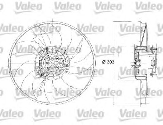 698324 VALEO Fan, radiator