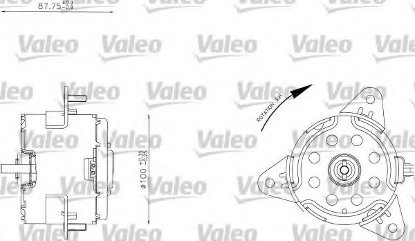 698343 VALEO Electric Motor, radiator fan