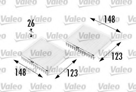698469 VALEO Heating / Ventilation Filter, interior air