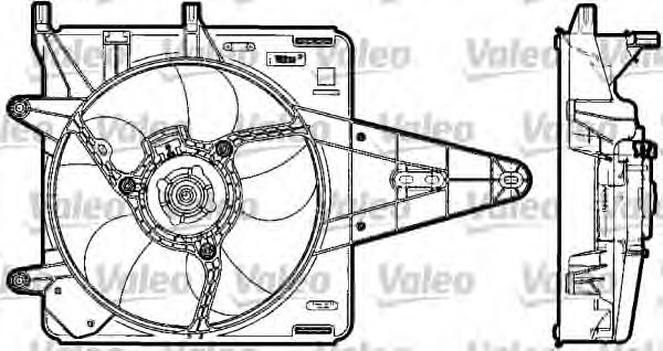 698517 VALEO Вентилятор, охлаждение двигателя