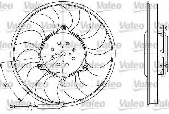 698611 VALEO Cooling System Fan, radiator