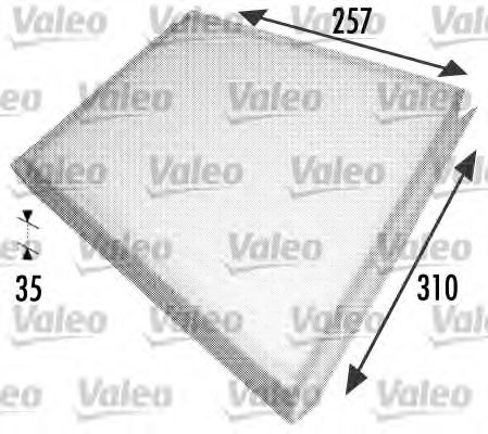 698702 VALEO Heating / Ventilation Filter, interior air