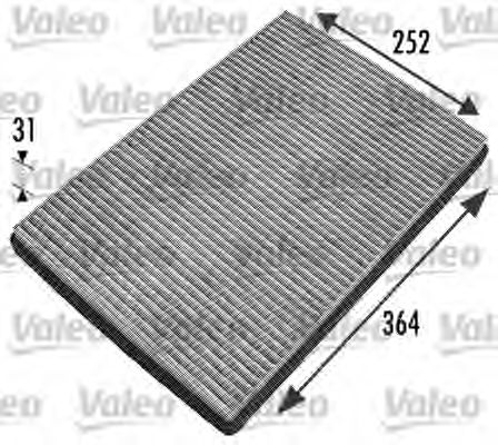 698744 VALEO Filter, interior air