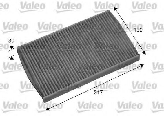 698751 VALEO Heating / Ventilation Filter, interior air