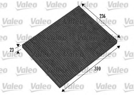 698865 VALEO Heating / Ventilation Filter, interior air