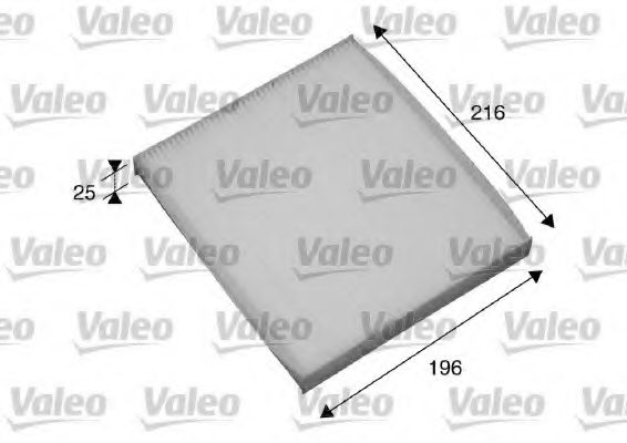 698870 VALEO Heating / Ventilation Filter, interior air