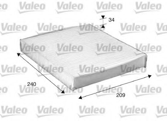698882 VALEO Heating / Ventilation Filter, interior air