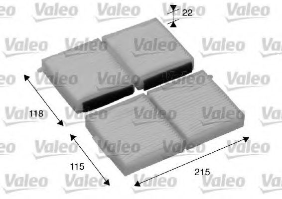 698891 VALEO Heating / Ventilation Filter, interior air