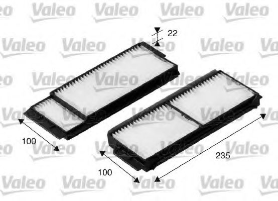 698892 VALEO Heating / Ventilation Filter, interior air
