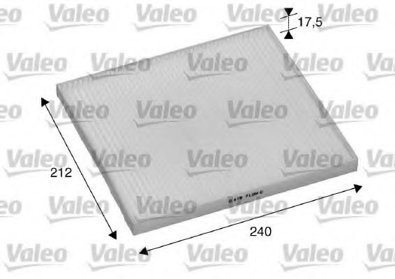 698895 VALEO Heating / Ventilation Filter, interior air