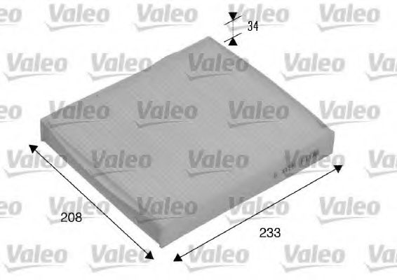 715510 VALEO Heating / Ventilation Filter, interior air