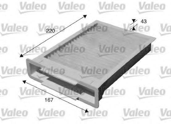 715515 VALEO Heating / Ventilation Filter, interior air
