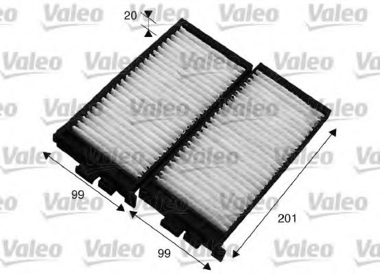 715566 VALEO Filter, interior air