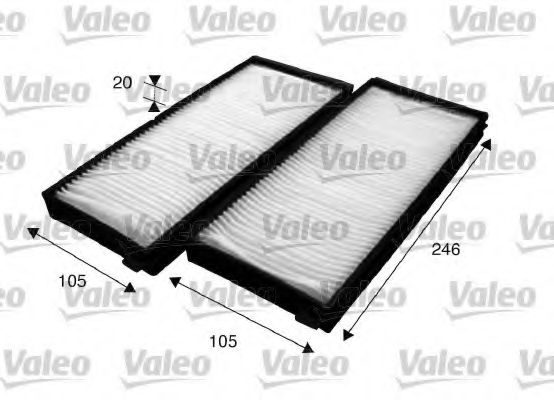 715618 VALEO Heating / Ventilation Filter, interior air