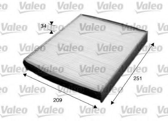 715627 VALEO Heating / Ventilation Filter, interior air