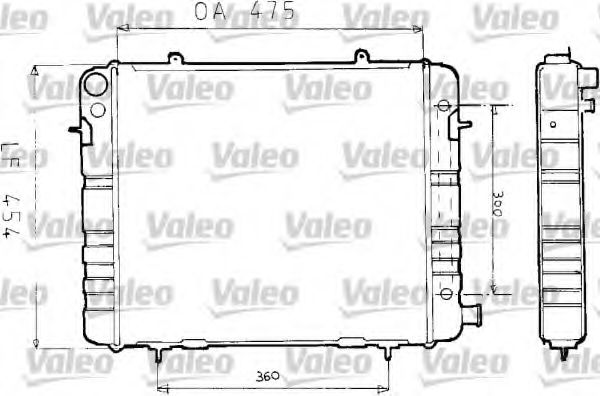 730164 VALEO Radiator, engine cooling