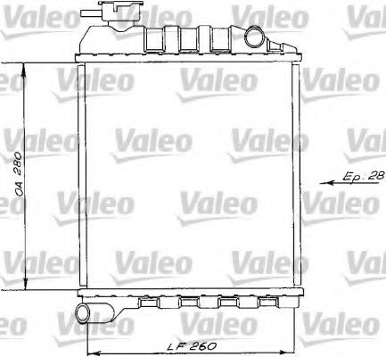 730172 VALEO Radiator, engine cooling