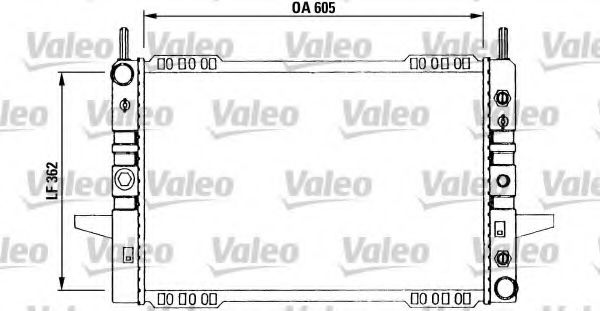 730594 VALEO Cooling System Radiator, engine cooling