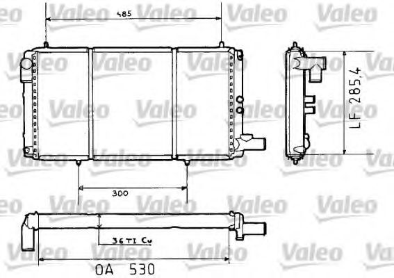 730635 VALEO Radiator, engine cooling