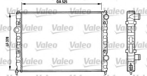 731005 VALEO Radiator, engine cooling