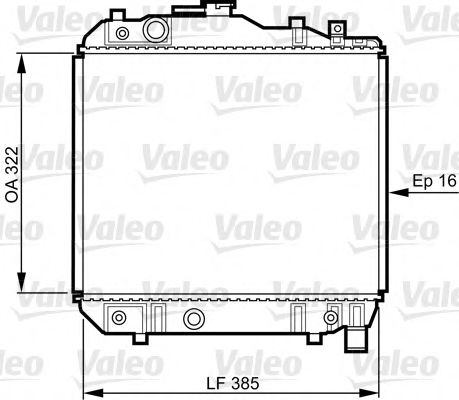 731042 VALEO Cooling System Radiator, engine cooling