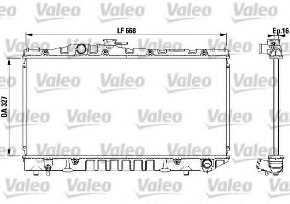 731115 VALEO Radiator, engine cooling