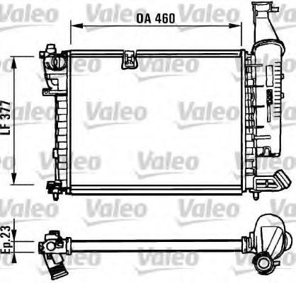 731295 VALEO Cooling System Radiator, engine cooling