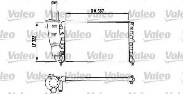 731374 VALEO Cooling System Radiator, engine cooling