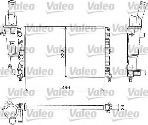 731375 VALEO Radiator, engine cooling